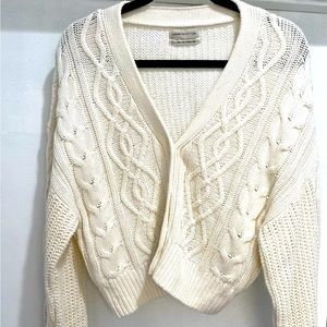 T8- Urban Outfitters Cable Cardigan-Sz L-EUC